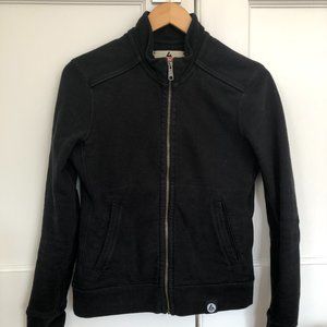 Bomber style zip up sweatshirt